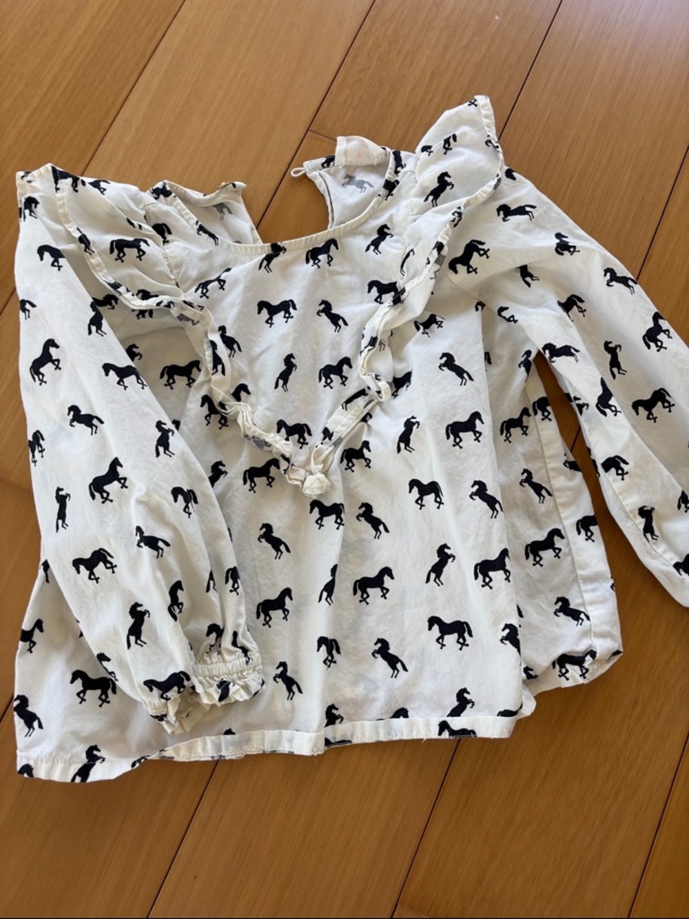 Jcrew Crew Cuts Horse Blouse.